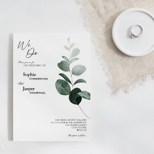 Brancos Modernos, Fazemos Convite De Casamento