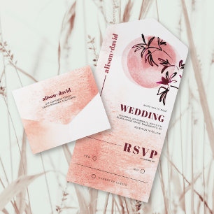 Branqueamento de aquarelas e casamento do Japão lu