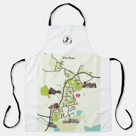 Brantham Map Apron