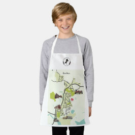 Brantham Map Apron para crianças