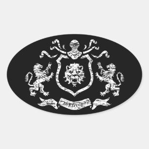 Brasão medieval - etiqueta