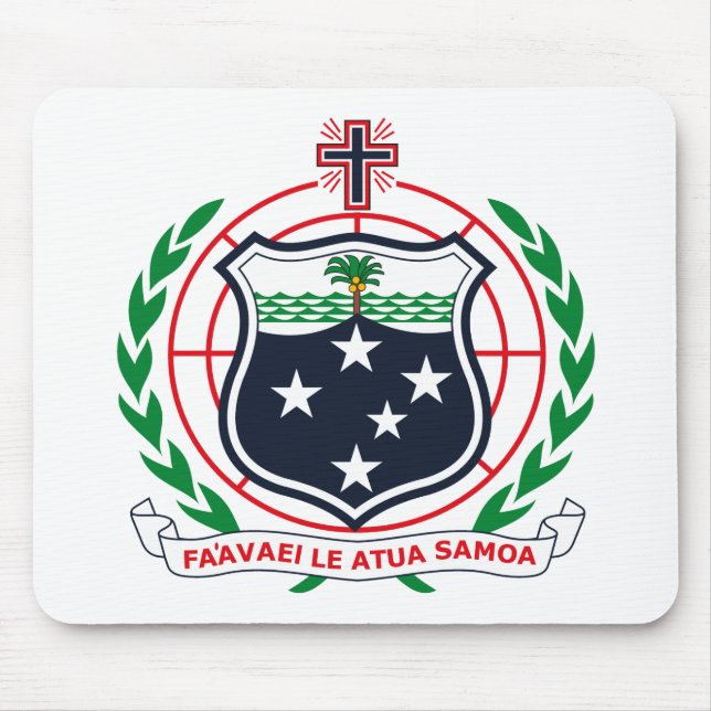 Brasão ocidental Mousepad de Samoa (Frente)