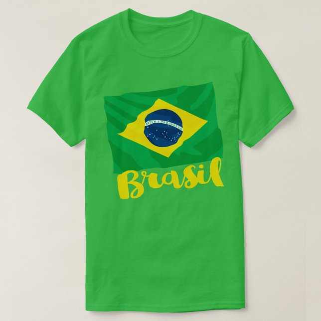 Brasil Bandeira T-Shirt (Frente do Design)