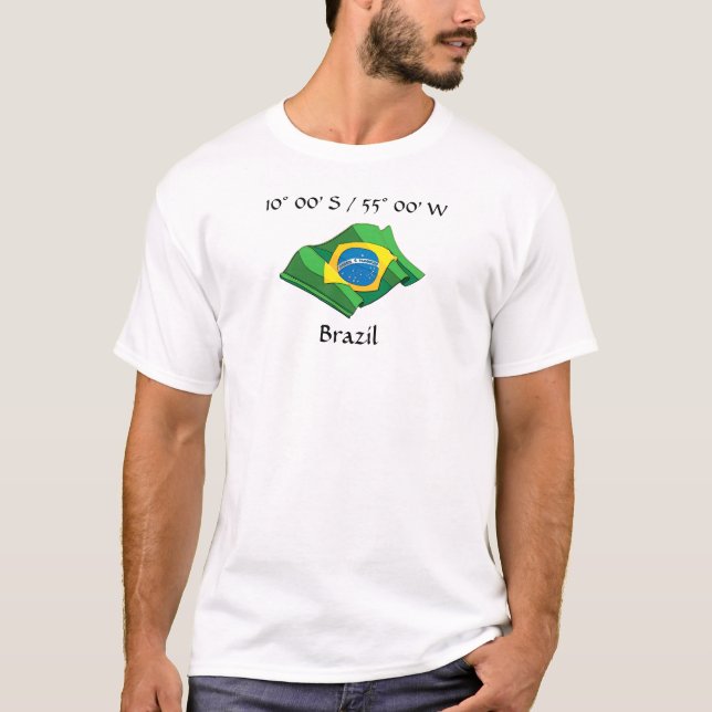 Brasil Bandeira T-Shirt (Frente)