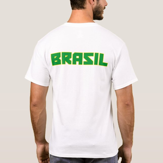 Brasil ( Brasil ) texto em negrito e camisa do sím (Verso)
