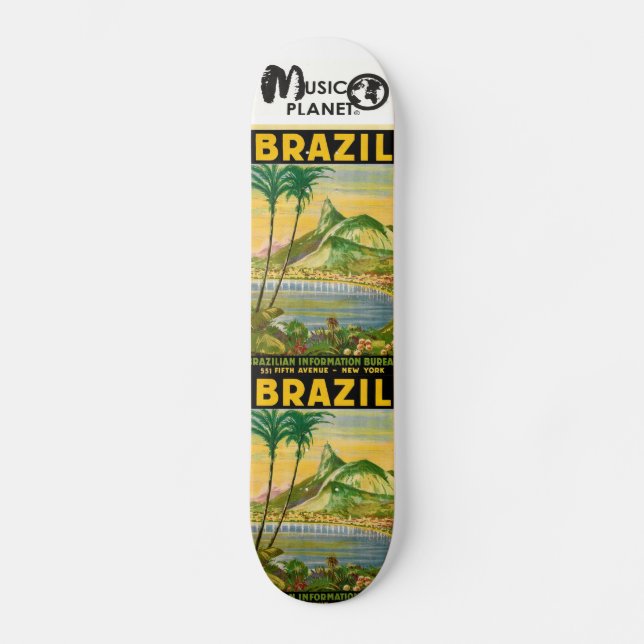 BRASIL  BRAZIL Skateboard (Frente)