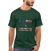Brasil: "Fragilidade é Força", EUA Flag T-Shirt - 