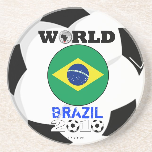 Brasil porta copos de 2010 campeonatos do mundo (Frente)