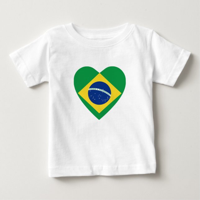 Brasil Sinalizador Cardíaco T-Shirt (Frente)