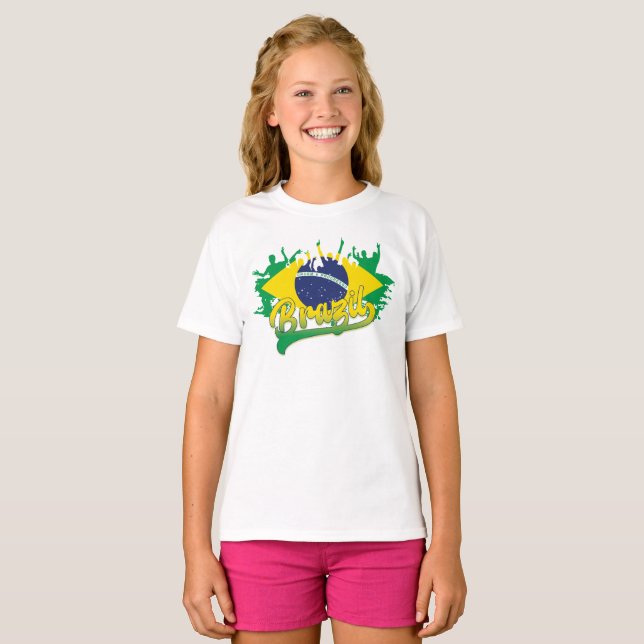 Brasil Sinalizador T-Shirt (Frente Completa)