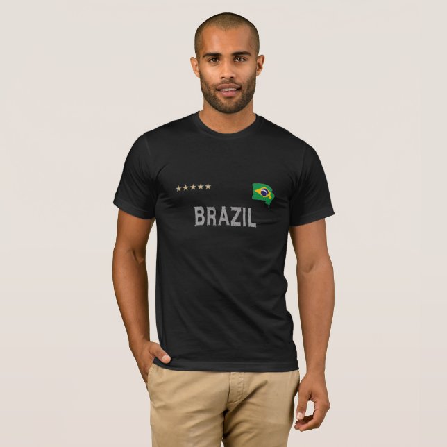 Brasil: Ventilador de futebol camisa coração (Frente Completa)