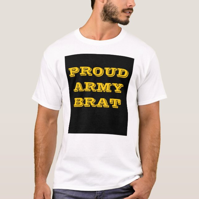 Brat do Exército Orgânico da Camisa T (Frente)