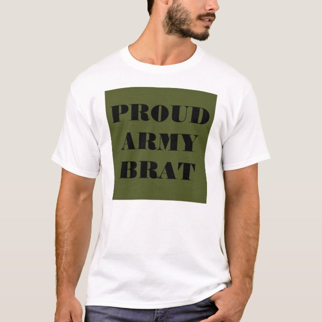 Brat do Exército Orgânico da Camisa T (Frente)