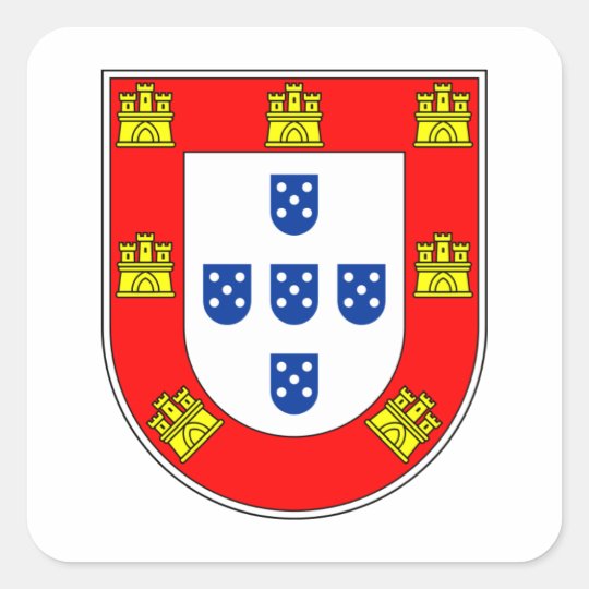Brazão Portugal Adesivo Quadrado