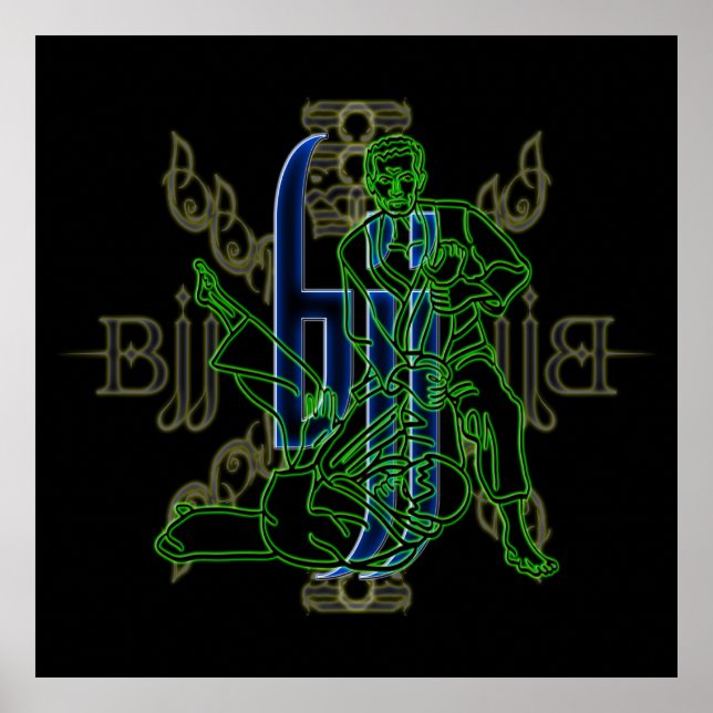 Brazilian Jiu Jitsu Poster (Frente)
