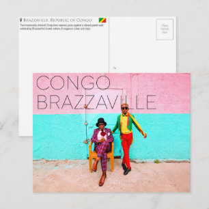 Brazzaville, República do Congo Cartão Postal de V