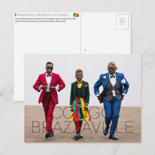 Brazzaville, República do Congo Cartão Postal de V