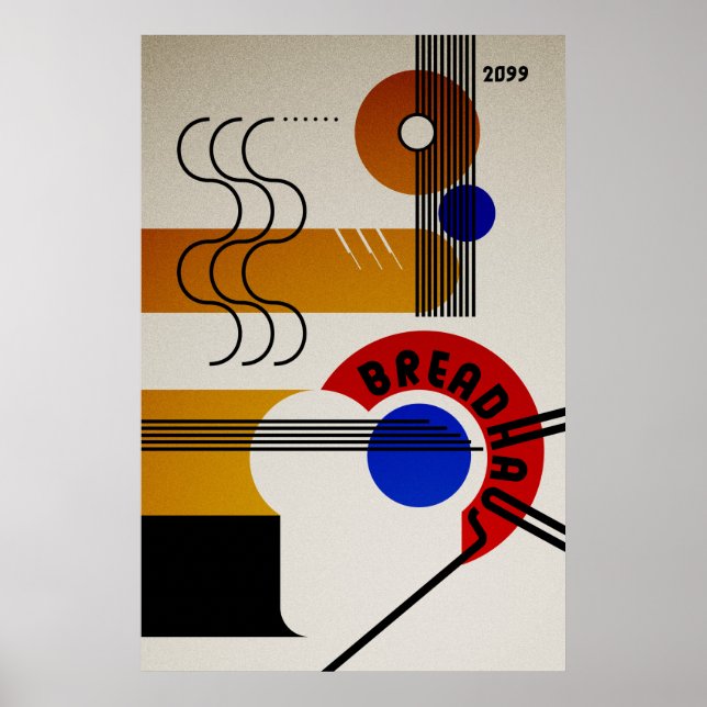 Breadhaus - Bauhaus Retro Vintage Parody Poster (Frente)