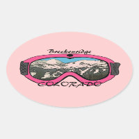 Breckenridge Colorado, autocolantes cor-de-rosa