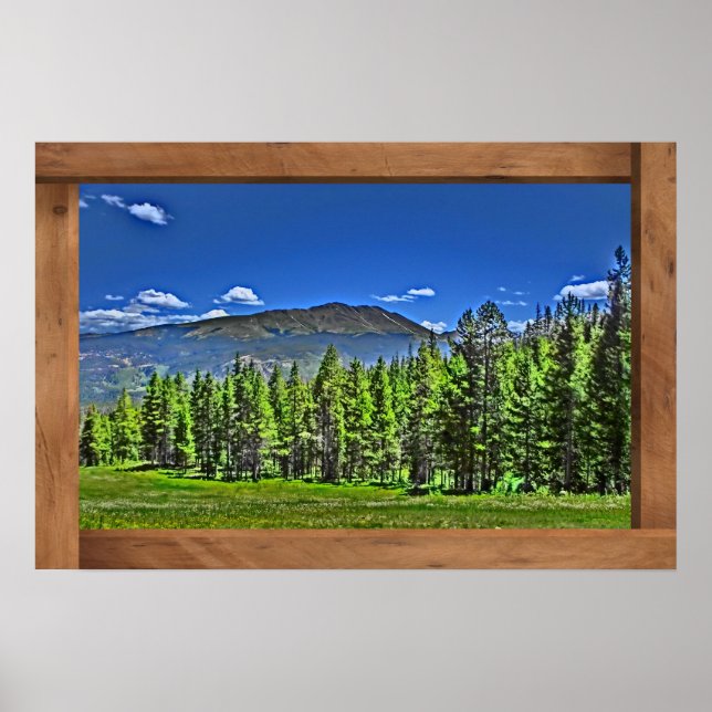 Breckenridge Colorado montanhas poster cênico (Frente)