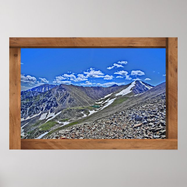 Breckenridge Colorado Snow pico poster (Frente)