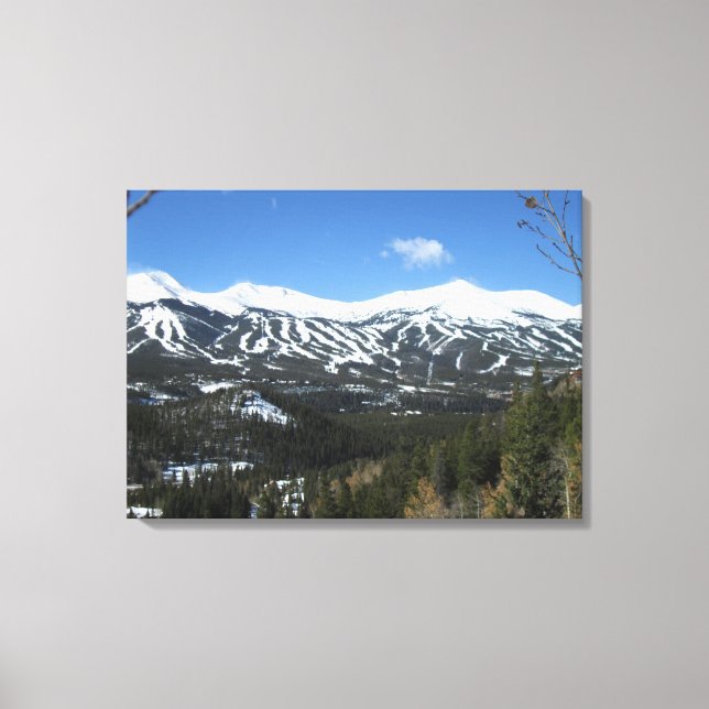 Breckenridge Ski Slopes Canvas (Frente)