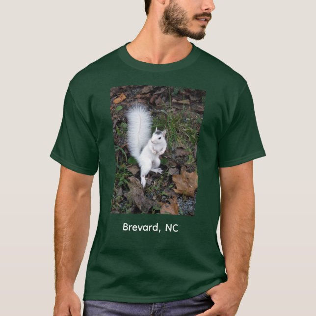 Brevard White Squirrel - Long Sleeved T-Shirt (Frente)
