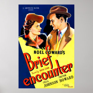 Breve Encontro Cartaz do Filme de 1945 IMPRESSÃO A