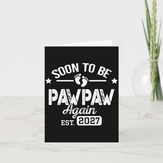 Brevemente será Pawpaw est 2027 Anúncio de Gravide (Frente)