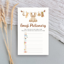 Brewing Coffee Baby Shower Emoji Pictionary Game