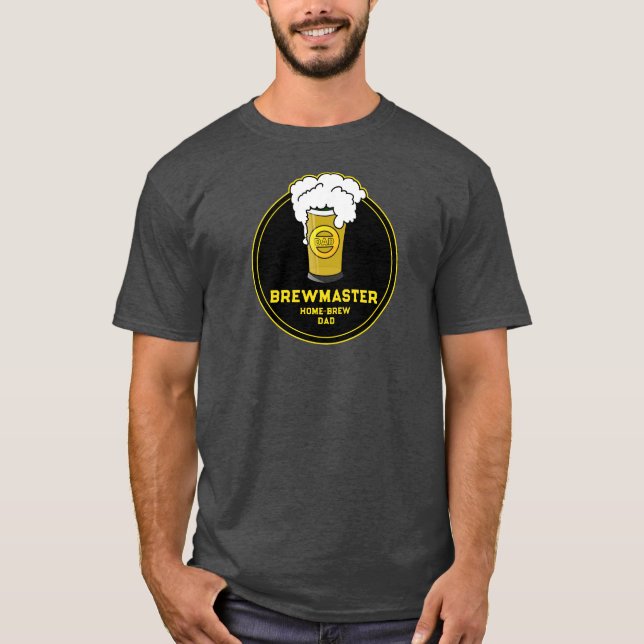 Brewmaster Beer home-brew Pai T-shirt (Frente)