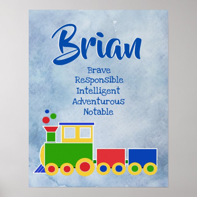 Brian Name Poster (Frente)