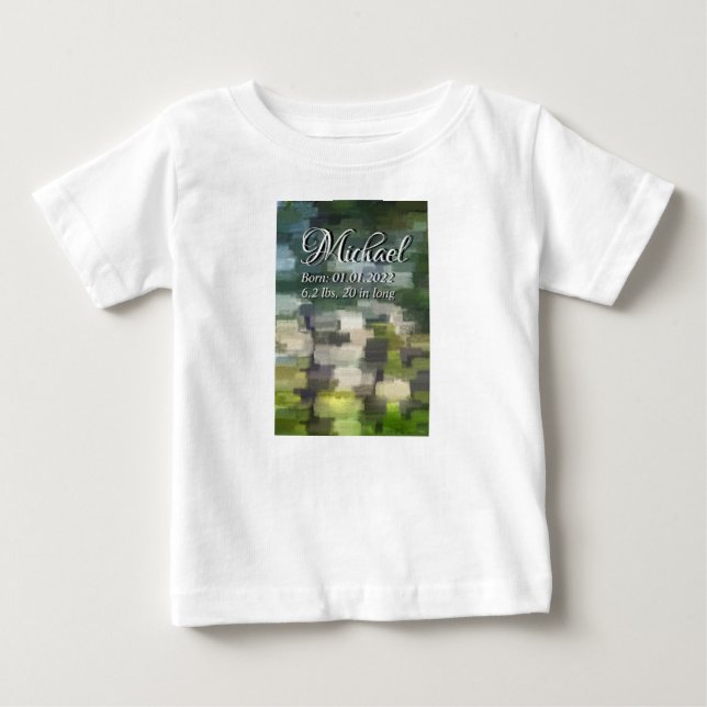 Brick Abstrato Summer Baby T-shirt (Frente)