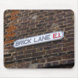 Brick Lane - Londres - Sinal de rua - Mouse Pad