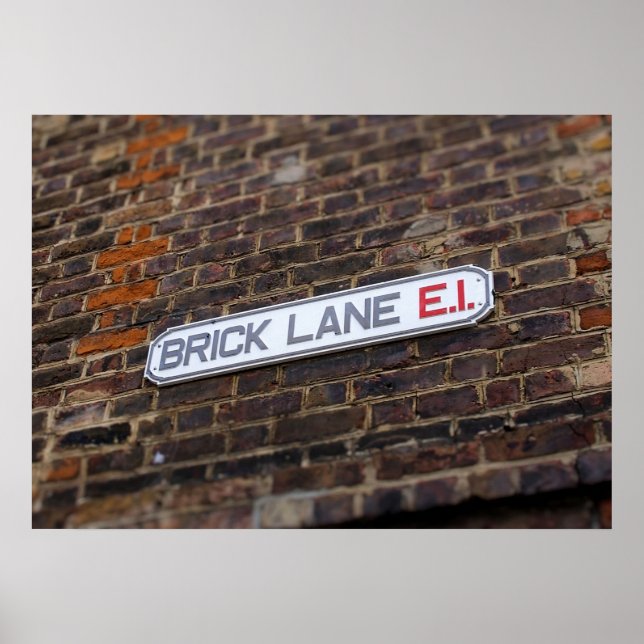 Brick Lane - Londres - Sinal de rua - Poster (Frente)