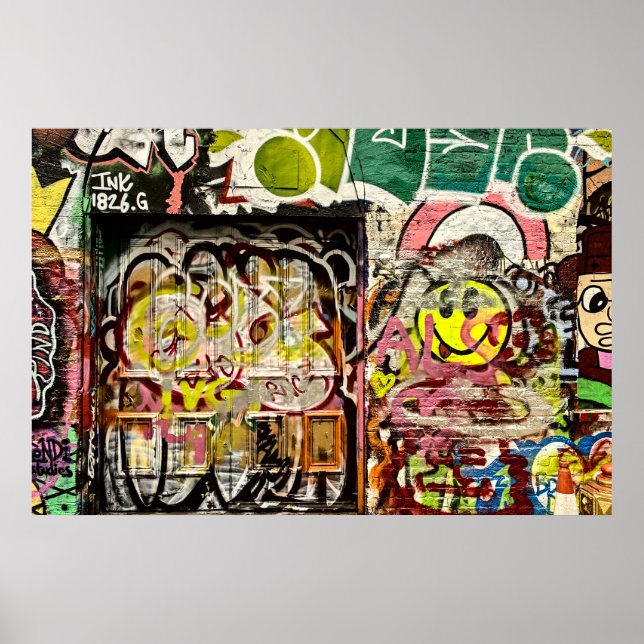 Brick Lane Street Art London (1119) Poster (Frente)