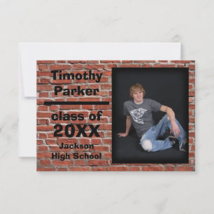 Brick Vermelho com Foto - Anúncio de Graduação
