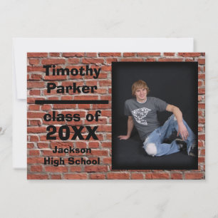 Brick Vermelho com Foto - Anúncio de Graduação