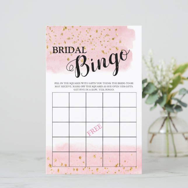 Bridal Bingo, Dourado Jogo Bridal Rosa (Em pé/Frente)