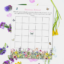 Bridal Bingo | Flores e Borboletas de Verão