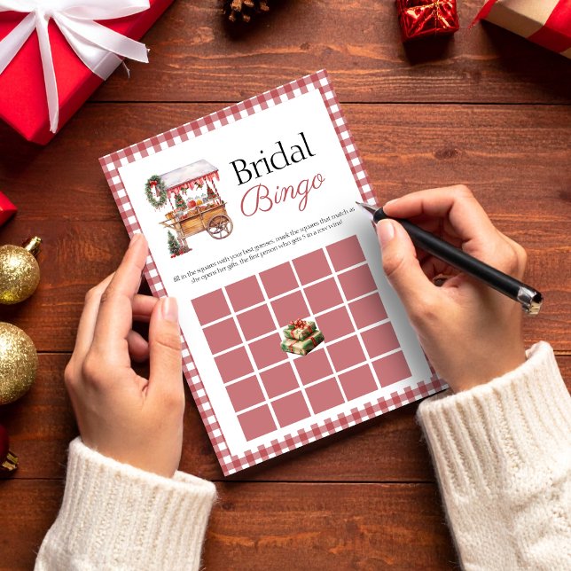 Bridal bingo Fresca do cartão de chá do mercado (Criador carregado)