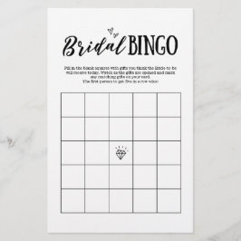 Bridal Bingo Game para Casamento ou Chá de panela