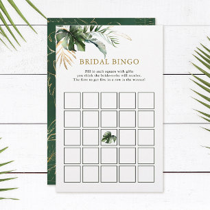 Bridal Bingo Tropical Foliage Game