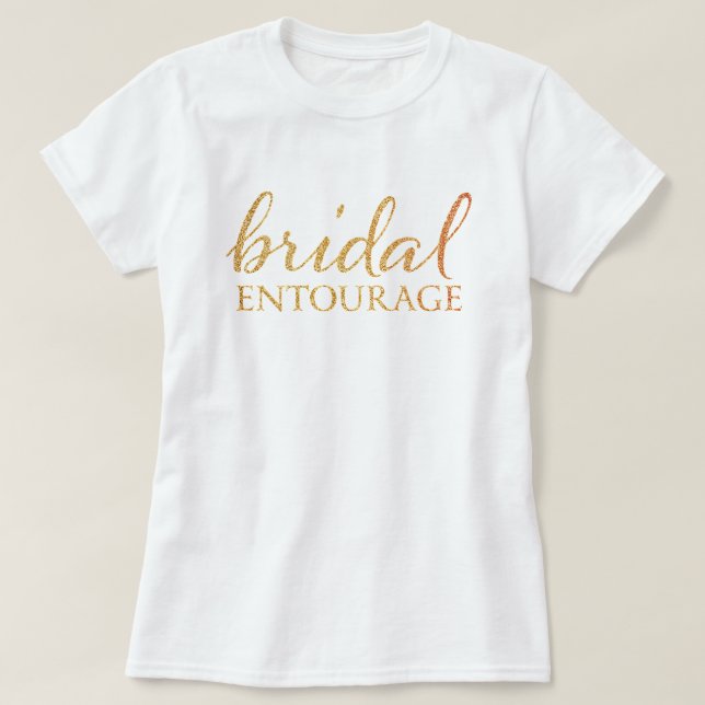 Bridal Entourage - Camisas de casamento (Frente do Design)