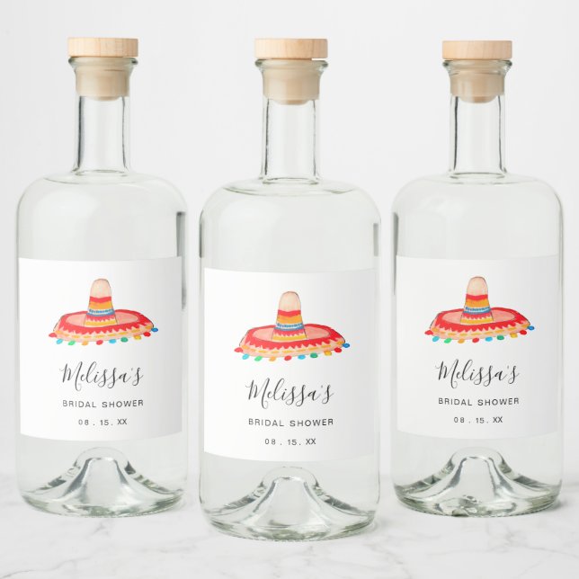 Bridal Fiesta Sombrero Personalizada (Garrafas)