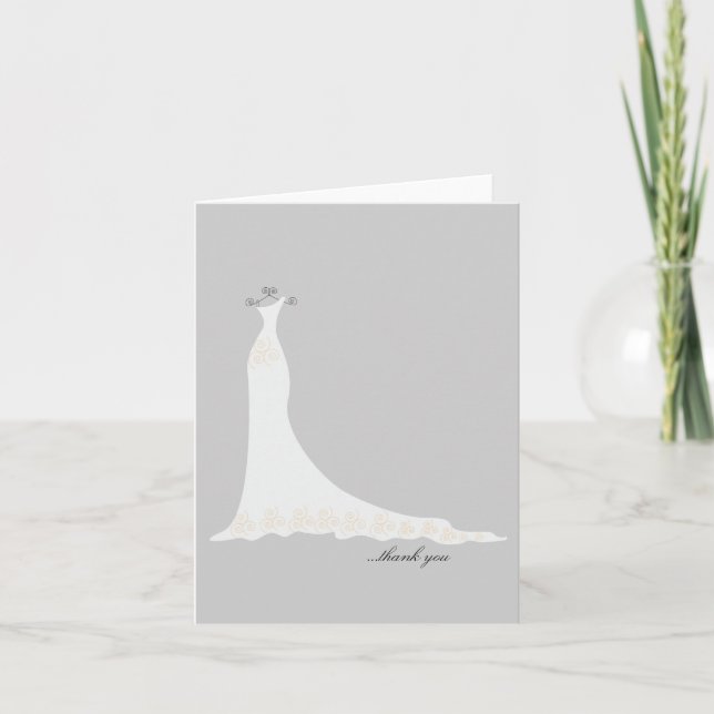 Bridal Obrigado Notas {Silver} (Frente)