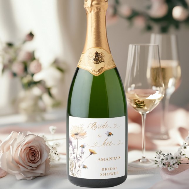 Bridal Shower Bride to bee wildflowers ivory (Criador carregado)