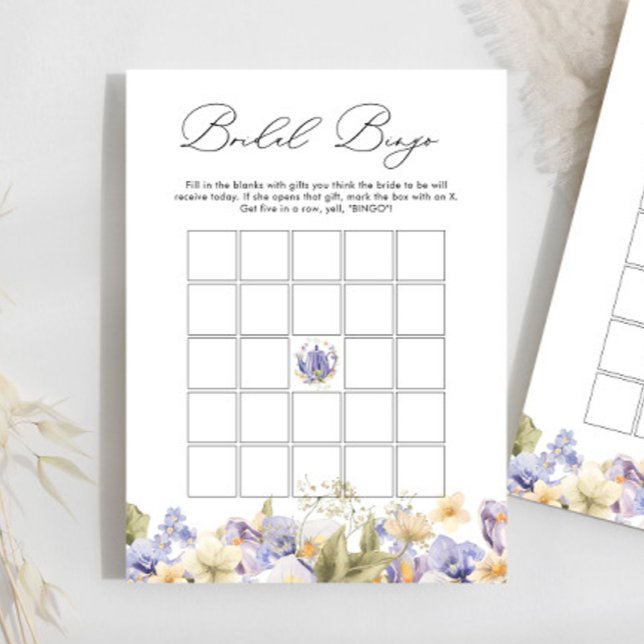 Bridal Tea Purple Floral Bridal Jogo (Criador carregado)
