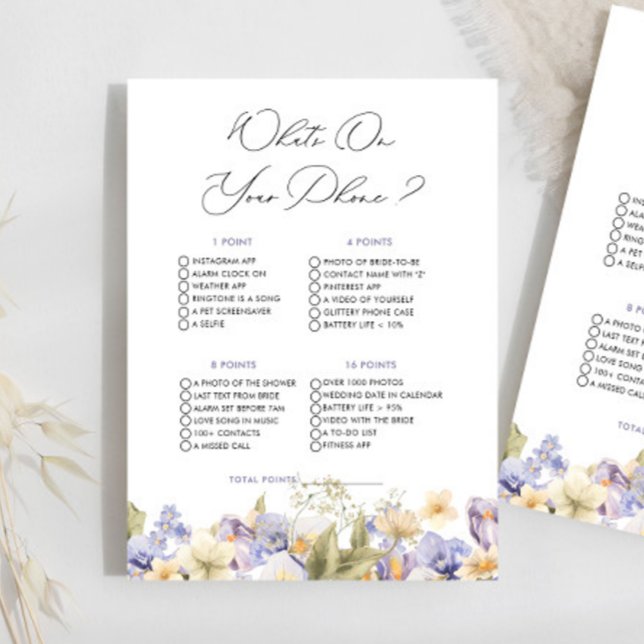 Bridal Tea What On Your Phone Chá de panela Game (Criador carregado)