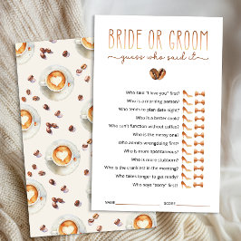 Bride or Groom Guess Who Said It Game